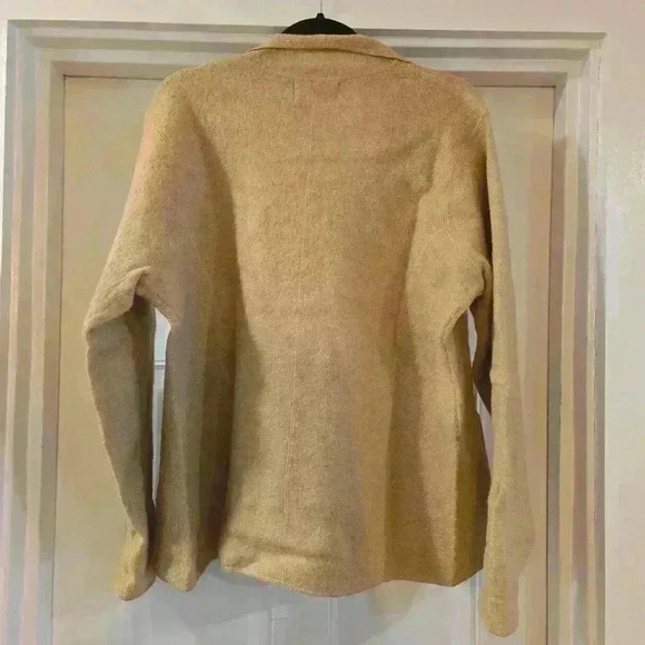 Sag Harbor Womens 100% Wool Button Down Cardigan Jacket Tan Size Medium - Picture 2 of 12